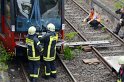 Unfall zwischen zwei KVB Bahnen Koeln Hoehenhaus Im Weidenbruch P249